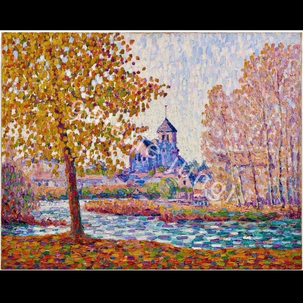 Francis Picabia L'EGLISE DE MONTIGNY, EFFET D'AUTOMNE