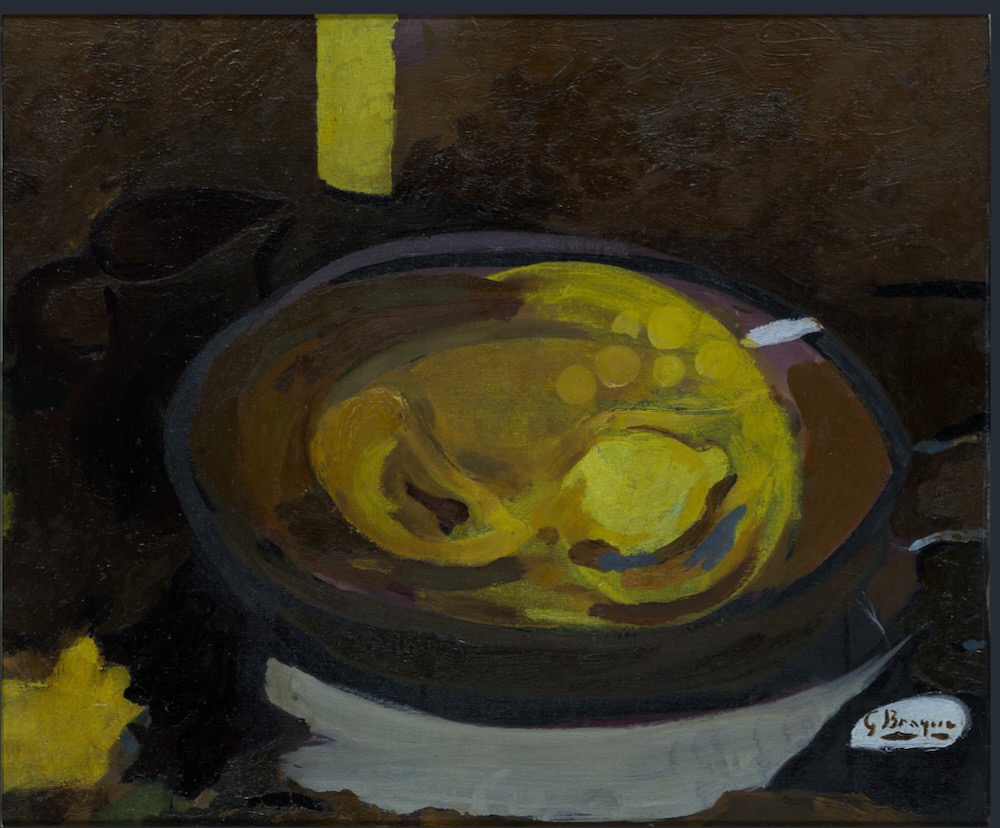 Georges Braque FEMME A TABLE, ca. 1925 / HUITRES ET CITRON, 1958