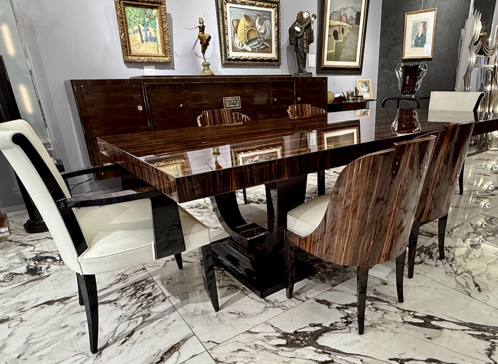 Grosser Tisch Makassar-Ebony 260 x 125 cm